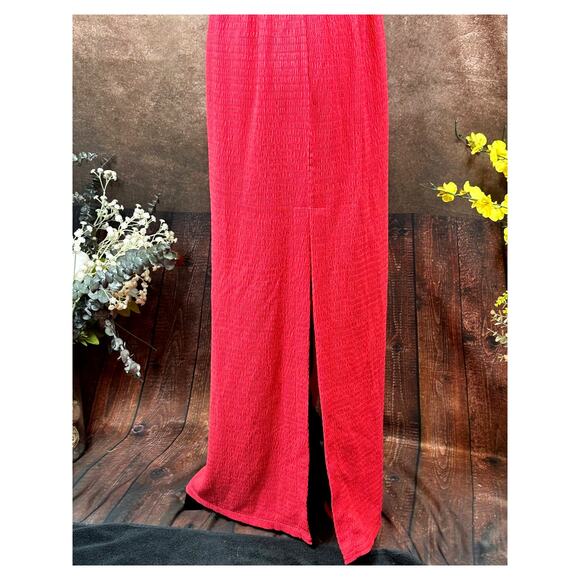 Michael Kors Geranium Smocked Maxi Dress Geranium S - Picture 6 of 14